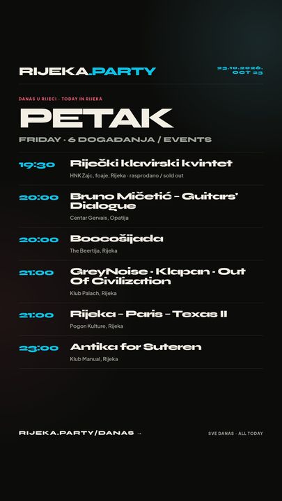 Dnevni story s programom za petak